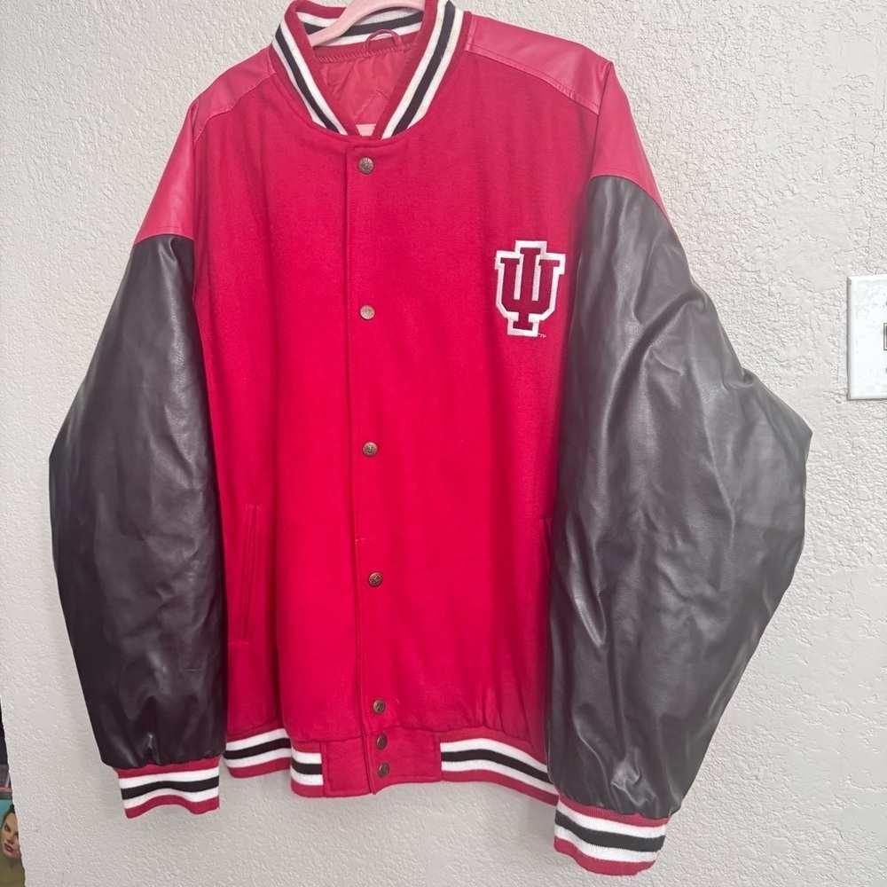 Vintage Indiana Hoosiers Varsity Jacket Steve & Barry’s Wool Men’s XXL - Picture 2 of 9